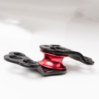 Poulie d'escalade Camnal à triple attache, poulie simple à trois trous, poulie d'escalade haute résistance pour l'extérieur
