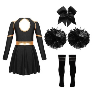 Trajes de baile de porristas para niñas, disfraz de animadora con estampado de letras personalizado, uniforme de porristas de calentamiento - Product Image 4