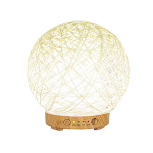 Yx-Tt-005 Aroma Diffuser 200Ml Ultrasonic Humidifier Rattan Woven Desk <b>Lamp</b> For Home Use With <b>Timer</b> Function - Product Image 1