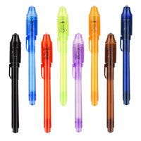 Surligneur magique avec logo personnalisé Stylo à encre invisible Marqueurs créatifs Lumière UV intégrée Papeterie scolaire pour enfants Cadeau