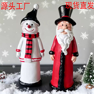 Figura de Papá Noel con Acabado Brillante, Decoración Navideña para Interiores, Regalo para Sala de Estar - Product Image 5