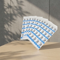 Autocollants résistants aux rayures et imperméables, étiquettes autocollantes personnalisées en papier synthétique PP
