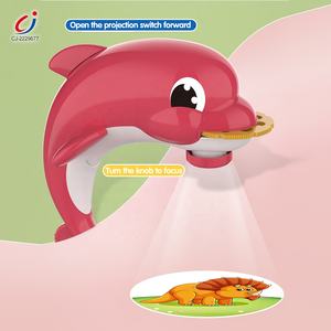 Tavolo da <span class=keywords><strong>Disegno</strong></span> Interattivo Multifunzionale 2 in 1 con Proiezione, Blocchi da Costruzione e Gioco di Scrittura per Bambini, Tema Giraffa e <span class=keywords><strong>Delfino</strong></span> - Product Image 3