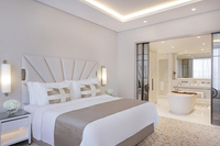 Meubles d'hôtel de luxe 5 étoiles au design moderne en bois massif, ensemble de meubles de chambre d'hôtel à Dubaï
