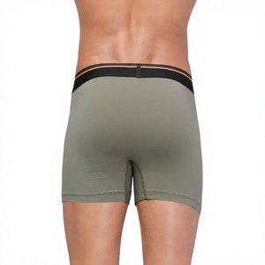 Bóxers de Punto Sin Costuras de Algodón/Spandex de Secado Rápido, Ecológicos y de Primera Calidad, Fabricados por OEM, para Hombre, con Logotipo Personalizado, Transpirables - Product Image 6