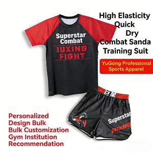 Vêtements d'arts martiaux avec impression intégrale du logo personnalisé |   Combinaison Sanda respirante et très extensible pour adultes et enfants - Product Image 4