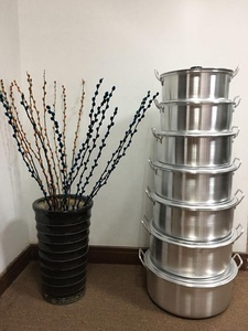 Olla Grande de Aluminio de Alta Calidad para Sopa y Caldo, con 2 Asas y Tapa, para Cocinas de Gas e Inducción, Venta al por Mayor para Papúa Nueva Guinea - Product Image 6
