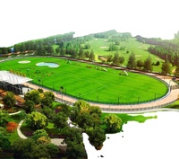 Revêtement de sol pour terrains de football et de soccer, gazon synthétique vert olive, tapis en gazon artificiel enroulé