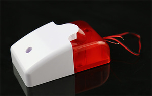 Kabelgebundener Stroboskop-Sirenenalarm, Türklingel, Ton, blinkendes Licht, tragbar, ABS, Heimsicherheit, PIR-Bewegungssensor, 100 m, einfache Installation - Product Image 5