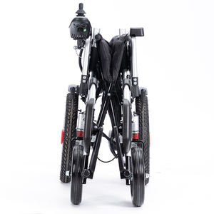 Silla de ruedas eléctrica con respaldo seguro y firme, scooter de cuatro ruedas, silla de ruedas eléctrica plegable portátil para discapacitados - Product Image 5