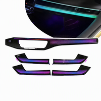 Kit de Bande Lumineuse Intérieure pour Voiture B9, 33 Lumières, Écran 64 Couleurs, Commande par Application au Volant, pour Audi A4L B9 2017-2025