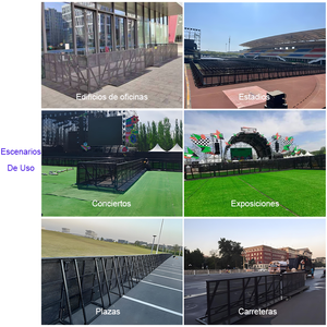 Barrière de contrôle des foules pliable haute résistance avec certifications ISO et CE pour concerts et expositions - Product Image 2