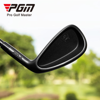 Clubs de golf pour droitiers PGM TIG062 avec logo personnalisé, fers en acier CNC, revêtement en caoutchouc noir, fers de golf pour hommes