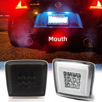 Feu arrière LED de pare-chocs arrière, feu de recul, feu stop, feu de brouillard, feu de signalisation 12V avec lentille fumée/transparente/rouge pour Juke Nismo 370Z, accessoires automobiles