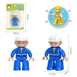 Ensemble de jouets de construction éducatifs <span class=keywords><strong>pour</strong></span> les tout-petits bébé ABS blocs de construction figurines en plastique STEM jouets accessoire unisexe échelle 1:1 - Product Image 6