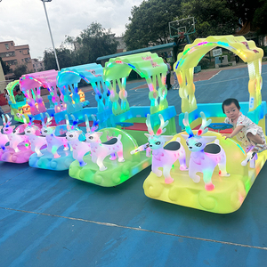 Voiture électrique pour enfants à <span class=keywords><strong>4</strong></span> <span class=keywords><strong>places</strong></span>, grande batterie, nouvelle voiture d'amusement pour marché nocturne, voiture à propulsion électrique pour enfants - Product Image 5