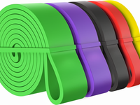 Juego de 5 Bandas de Resistencia Ligeras de Tela de Poliéster, Bandas Multifuncionales para Ejercicio y Fisioterapia para Entrenamiento Muscular de Piernas