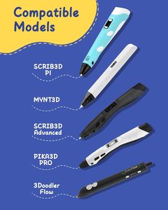 Étui pour stylo 3D pour <span class=keywords><strong>3Doodler</strong></span> Start+ Essentials, ensemble de stylos 3D pour enfants, sac de rangement de voyage antichoc pour stylos et recharges - Product Image 2