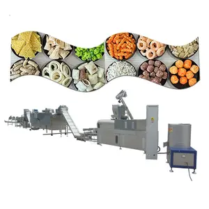 Full automatic prices rice corn sticks puff cheese ball puff snack food extruder machine