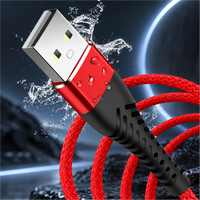 Câble USB-C tressé en nylon avec lumière RGB fluide, cordon de charge rapide PD 100W et puce de protection intelligente pour iPhone 15 16 17 18