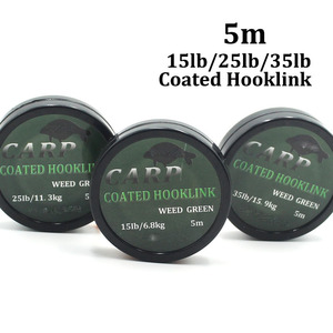5M Enduit Crochet Lien 25 35 LB Tresse HookLink Skinlink <span class=keywords><strong>Semi</strong></span> <span class=keywords><strong>Rigide</strong></span> Cheveux Rig Brème Tench Grossier Carpe Ligne De Pêche - Product Image 2