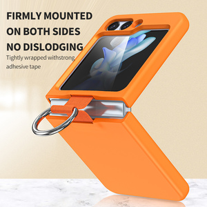 เคสโทรศัพท์สีทึบพร้อมห่วงกรอบแข็งบางบางเฉียบสำหรับ <span class=keywords><strong>Samsung</strong></span> Z <span class=keywords><strong>flip</strong></span> 3 <span class=keywords><strong>4</strong></span> 5 6 7 - Product Image 3