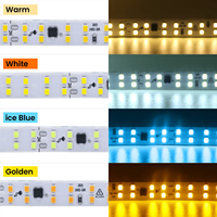 Tira de LED de Alto Voltaje AC 220V Personalizada, Sin Controlador, Impermeable IP44, Flexible, Tipo Neón, para Proyectos Arquitectónicos, Lámpara Elegante