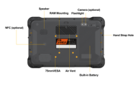 Nouvelle tablette industrielle robuste 10 pouces pour véhicule, Android 9.0, entrée caméra AHD 4 canaux, IA ADAS DMS, 1000 Nits, lisible en plein soleil, PC industriel pour flotte, ROHS