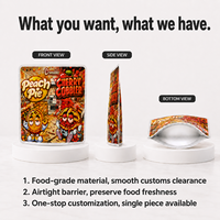 Sachet Doypack Personnalisé Imprimé en Plastique pour Emballage Alimentaire, Biscuits et Snacks, avec Fermeture Zip Refermable en Mylar