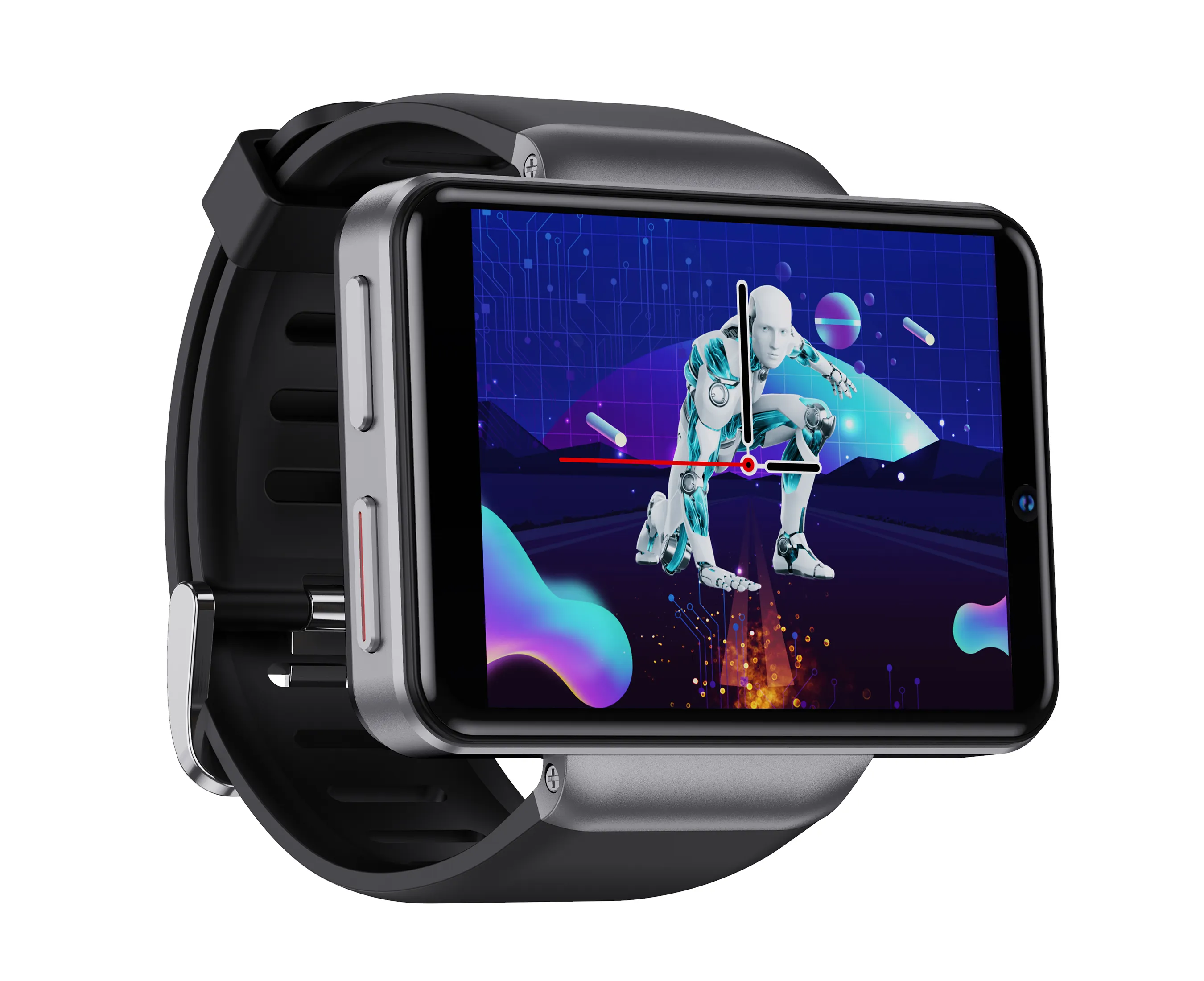 2023 New Dm101 LET Smart Watch 2.41 Inch Larger Scrreen Face Id Unclok Dual Camera 4g Android Smartwatch Men