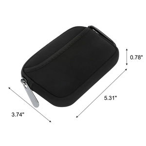 Nouvelle pochette de rangement en néoprène pour petits accessoires, sac technologique, porte-monnaie en néoprène, poche zippée, sac de rangement pour câble de chargeur - Product Image 2