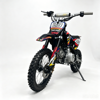 125cc Automatic Dirt Bike Gasoline Off Road Motorcycle Pitbike with Front Rear Disc Brakes Inverted Hydraulic Shock Absorber
