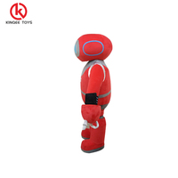 Costume de mascotte de robot rouge de conception de dessin animé de personnage de Kinqee pour le costume de mascotte de robot rouge de partie