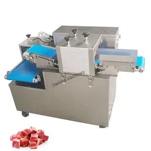 automatic turkey breast slice cutting machine/5mm jerky slicing cutter /fresh beef meat fillet slicer machine on hot sale