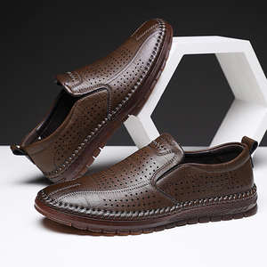 Zapatos de Vestir y Oxford Casuales de Cuero para Hombre, Estilo 2026, de Una Pieza, con Suela y Superficie Suaves, Antideslizantes, para Conducir - Product Image 2