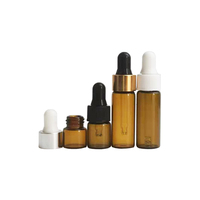 Mini flacon compte-gouttes 1ml 2ml 3ml 5ml, flacons compte-gouttes en verre pour soins de la peau, sérum, huile essentielle