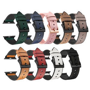 In <span class=keywords><strong>pelle</strong></span> RYB con <span class=keywords><strong>cinturino</strong></span> in TPU per IWatch serie 6 SE, <span class=keywords><strong>cinturino</strong></span> in <span class=keywords><strong>pelle</strong></span> per <span class=keywords><strong>Apple</strong></span> <span class=keywords><strong>Watch</strong></span> serie 7 8 9 45mm 41mm - Product Image 1
