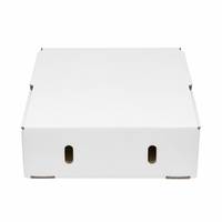 Witte mango verpakkingsdoos met ventilatiegaten, papieren vulling, aangepast logo, fruitverzenddoos voor mango-exporteurs, groothandel