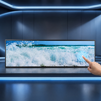 Monitor de Señalización Digital Comercial de Escritorio con Pantalla LCD Ultra Ancha Táctil de 37 Pulgadas, OEM ODM
