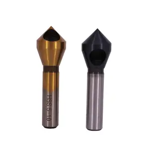90 Degree 0 Flute Round Shank HSS Countersink Deburring Drill Bit for Metal Counter Sink Drilling