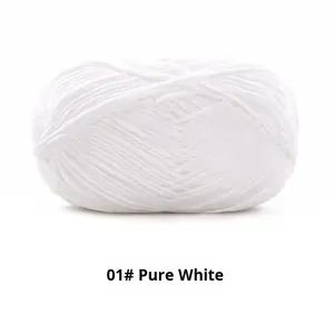 Hilo de Chenilla de 4 Capas Teñido con Filamento, Alta Resistencia, 60% Algodón, 40% Acrílico, para Bolsas, Ropa de Muñecas, Tejido a Mano, Venta al Por Mayor de Fábrica - Product Image 5