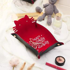 <span class=keywords><strong>Plateau</strong></span> à dés en cuir en forme <span class=keywords><strong>de</strong></span> chat, organiseur <span class=keywords><strong>de</strong></span> bureau, <span class=keywords><strong>plateau</strong></span> roulant, jeux <span class=keywords><strong>de</strong></span> rôle Dungeons & Dragons, rangement pour bijoux, clés, organiseurs <span class=keywords><strong>de</strong></span> bureau - Product Image 6