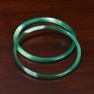 JD GEMS Bracelet de bijoux pour femmes de haute qualité, polyvalent et exquis, Agate rouge naturelle colorée, Jingle Bangle de beauté - Product Image 2