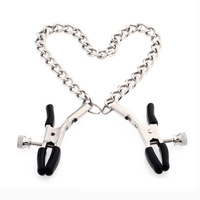 Pinces et anneaux métalliques réglables pour mamelons - Jouets sexuels pour adultes BDSM pour femmes et couples, stimulation des seins et jeux de bondage