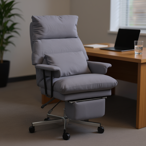 Chaise de bureau DB Lift, hauteur réglable, appui-tête, tissu en PU, modèle D0100XTZR3W, pour la maison, l'hôpital, l'hôtel - Product Image 2