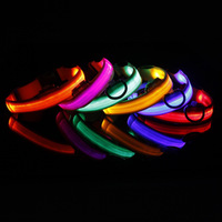 Collier Lumineux LED Rechargeable USB-C en Nylon, Clignotant pour Chiens, Brille dans le Noir pour la Sécurité des Promenades Nocturnes
