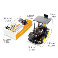 Kit Mobil Robot DIY Proyek Elektronik Edukasi STEM Penghindaran Rintangan Ultrasonik Panel Surya Tscinbuny ZYC0108 ESP32 CAM