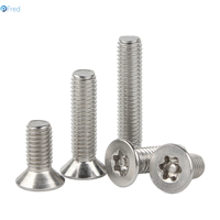 Vis de sécurité antivol à tête fraisée plate Torx en acier inoxydable 304 GB2673, M2 à M12, Grade A2-70
