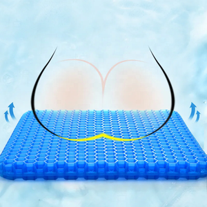 <span class=keywords><strong>Coussin</strong></span> <span class=keywords><strong>de</strong></span> siège en gel lavable, design nid d'abeille respirant <span class=keywords><strong>pour</strong></span> l'été, soulagement <span class=keywords><strong>de</strong></span> la pression, douleurs au <span class=keywords><strong>dos</strong></span> et au coccyx, <span class=keywords><strong>pour</strong></span> la maison, le bureau, les fauteuils roulants et les voitures - Product Image 3