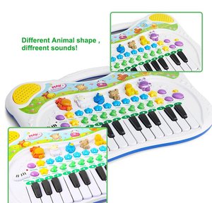 Cartoon Animal Musical Multifunction <b>Keyboard</b> <b>Electronic</b> <b>Keyboard</b> Toy Piano for Kids - Product Image 3